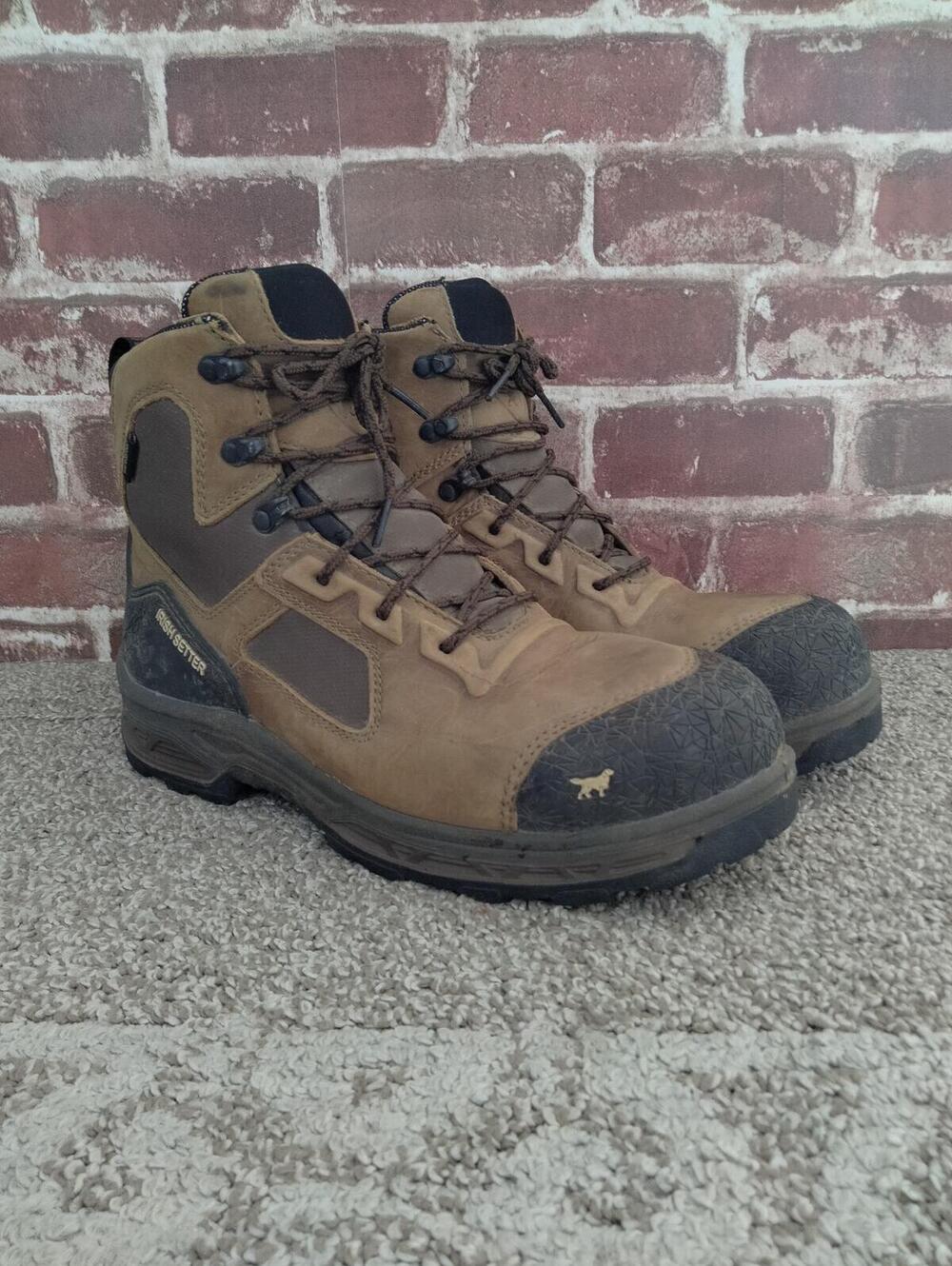 Irish Setter Steel Toe Boots Mens Size 10.5 Kasota 6" Safety Toe Waterproof Work